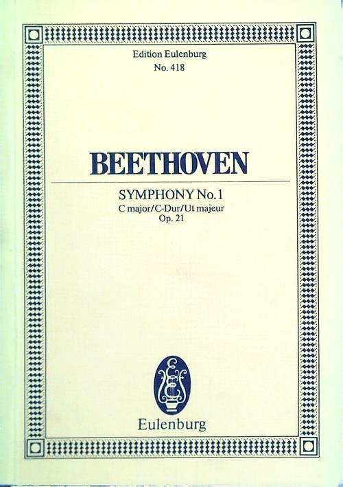Symphony No. 1 C major/C-Dur/Ut majeur Op. 21