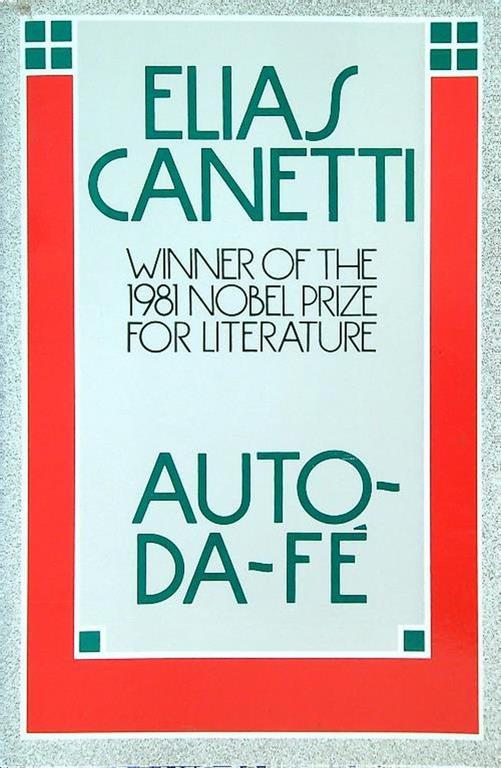 Auto da fè - Elias Canetti - copertina