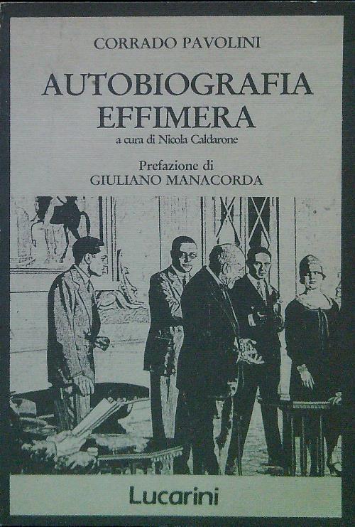 Autobiografia effimera