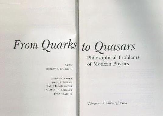 From quarks to quasars - Roberto Colonna - copertina
