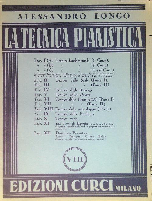 La tecnica pianistica - VIII