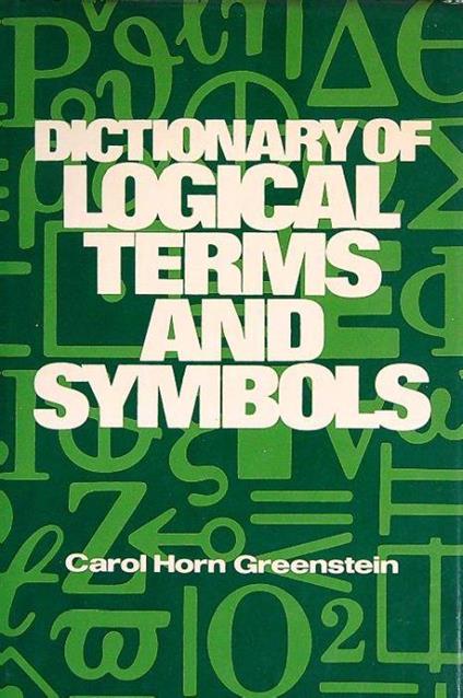 Dictionary logical terms and symbols - copertina