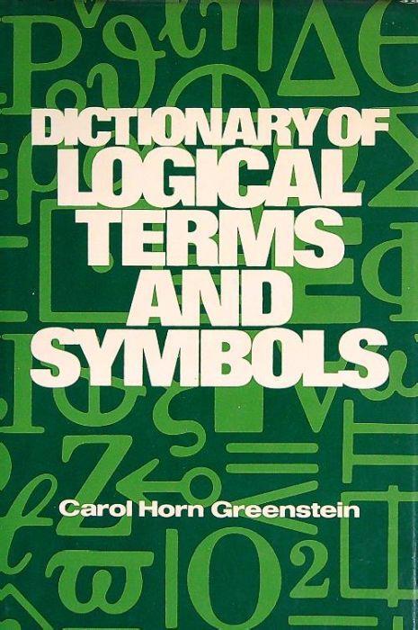 Dictionary logical terms and symbols - copertina