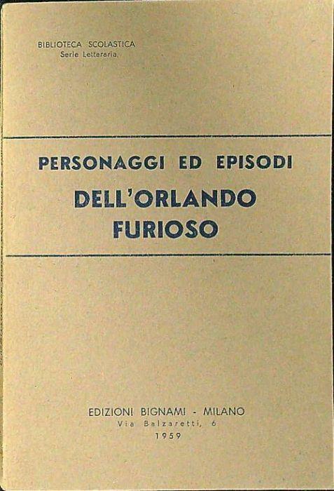 Personaggi ed episodi dell'Orlando furioso - copertina