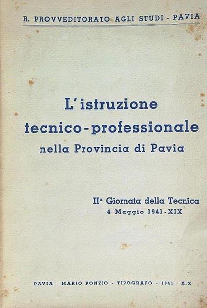 L' istruzione tecnico-professionale nella provincia di Pavia - copertina