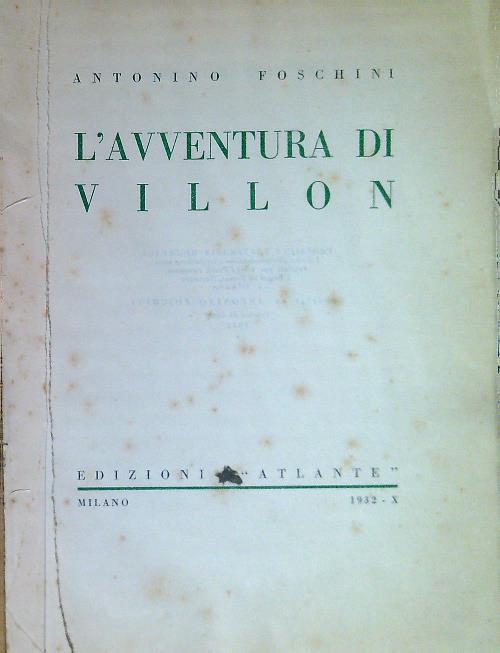 L' avventura di Villon