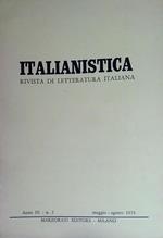Italianistica - Anno III - n. 2 Maggio Agosto 1974