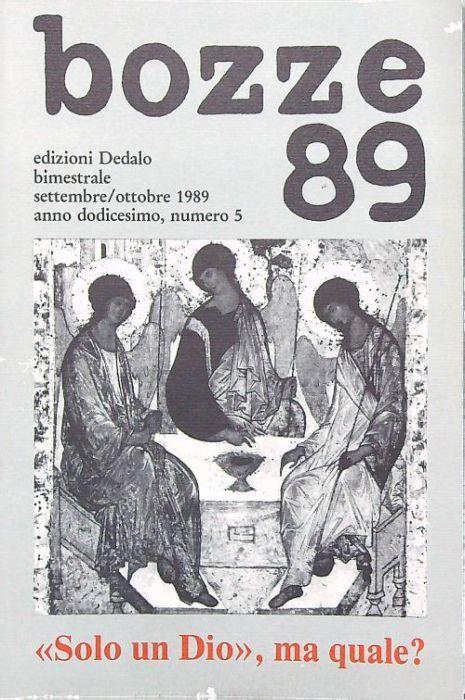 Bozze 89 - Settembre/ottobre 1989 - copertina