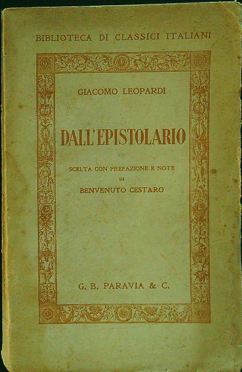 Dall'epistolario