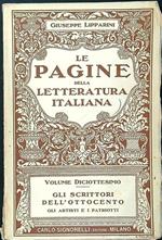 Le pagine della letteratura italiana volume diciottesimo Gli scrittori dell'Ottocento