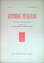 Lettere italiane - Anno XI - N. 1 - Gennaio Marzo 1959