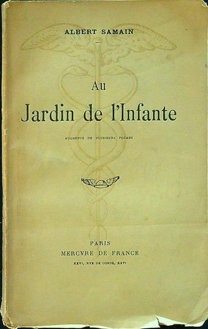 Au jardin de l'infante - Albert Samain - copertina