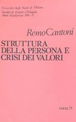 Struttura della persona e crisi dei valori