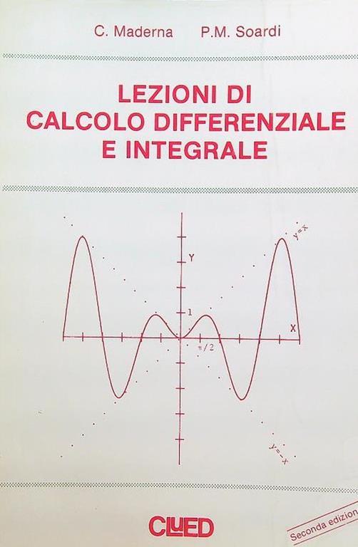 Lezioni di calcolo differenziale e integrale - copertina