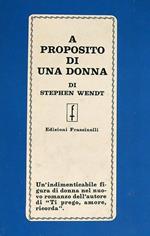 A proposito di una donna