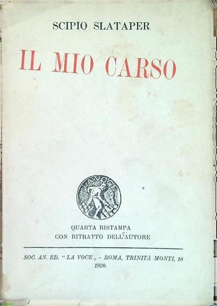 Il mio Cardo - Scipio Slataper - copertina