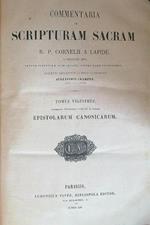 Commentaria in scripturam sacram R. P. Cornelii a lapide Tomus Vigesimus