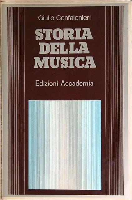 Storia della musica - Giulio Confalonieri - copertina