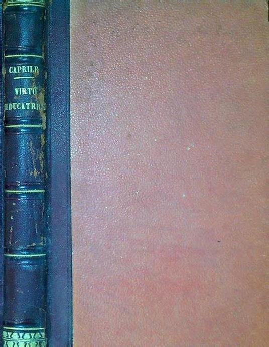 Virtù educatrice - Domenico Caprile - copertina