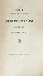 Scritti editi ed inediti di Giuseppe Mazzini Vol XIX