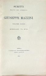 Scritti editi ed inediti di Giuseppe Mazzini vol XXXIII