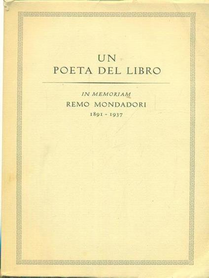 Un poeta del libro - copertina