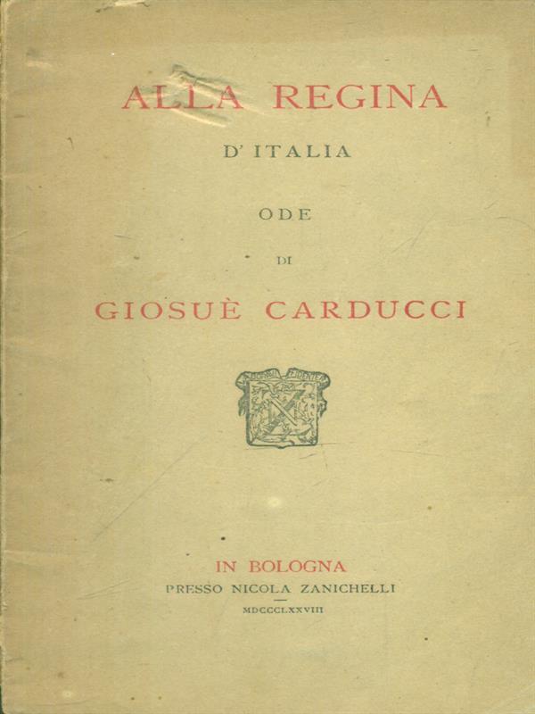Alla regina d'Italia
