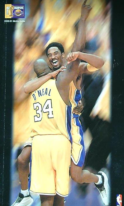 Los Angeles Lakers 2000-01 Media Guide - copertina