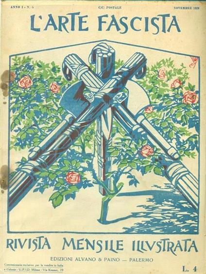 L' arte fascista n. 5/novembre 1926 - copertina