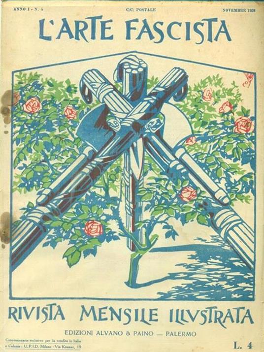 L' arte fascista n. 5/novembre 1926 - copertina