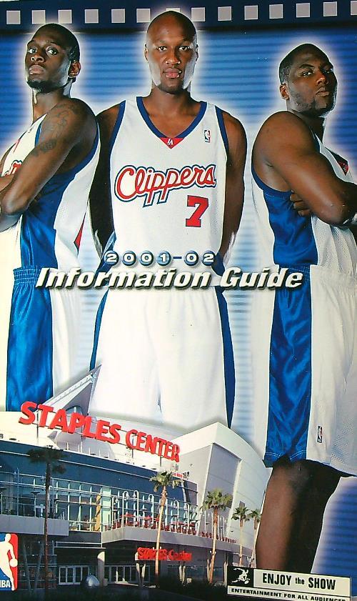 Clippers 2001-02 Information Guide - copertina