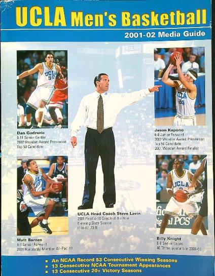 Ucla Men's Basketball 2001-02 Media Guide - copertina