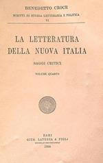 La letteratura della nuova italia. Volume quarto