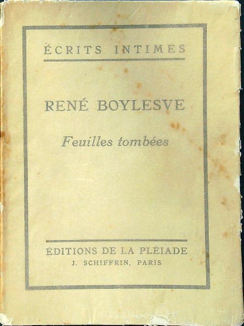 Feuilles tombees