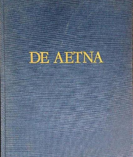 De Aetna - Pietro Bembo - copertina