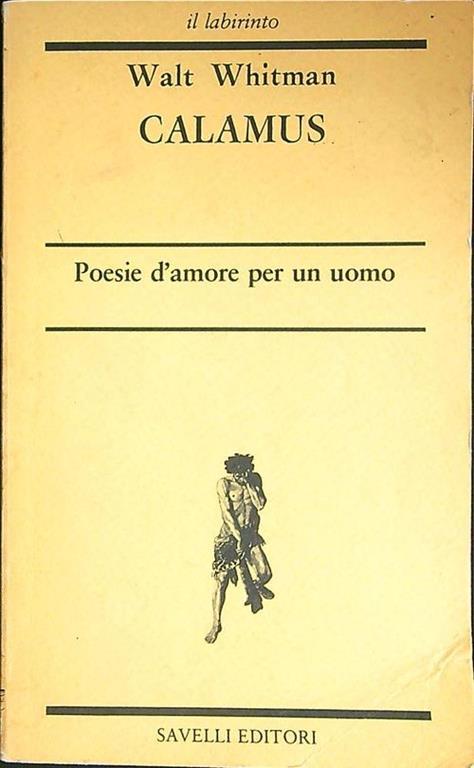 Calamus - Qalt Whitman - copertina