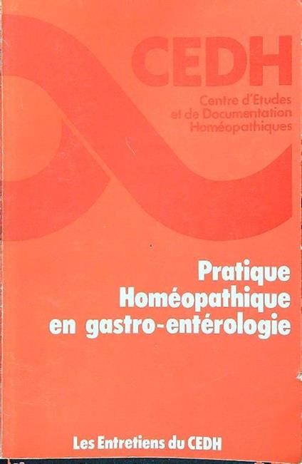 Pratique Homeopathique en gastro enterologie - copertina