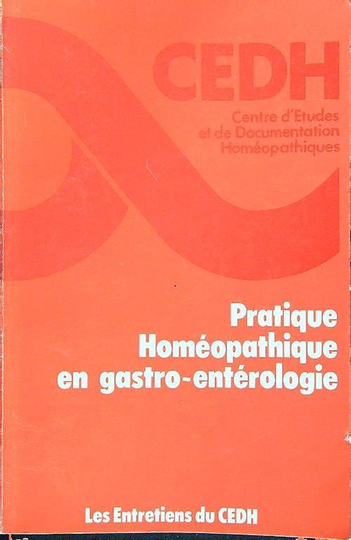 Pratique Homeopathique en gastro enterologie - copertina