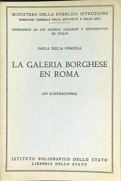 La galeria Borghese en Roma - Paola Della Pergola - copertina