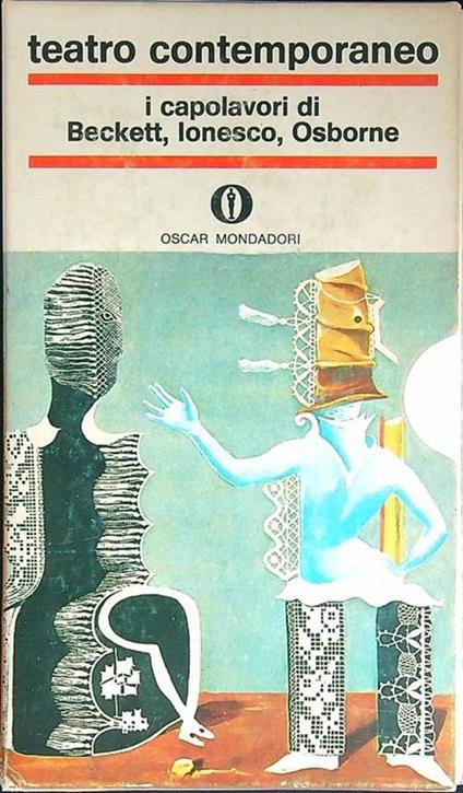 Teatro contemporaneo I capolavori di Beckett, Ionesco, Osborne 3 vv - copertina