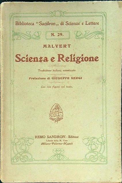 Scienza e religione - Malvert - copertina