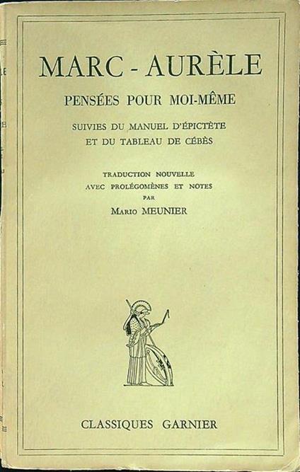 Pensees pour moi-mem - Marc-Aurele - copertina
