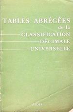 Tables Abregees de la classification decimale universelle