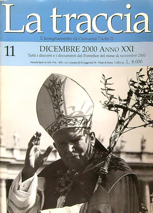 La traccia 11 Dicembre 2000 - copertina