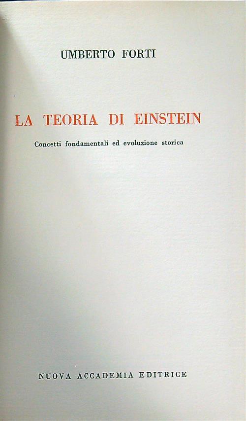 La teoria di Einstein