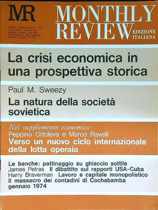Monthly Review 2/3 - Feb/mar 1975 - copertina