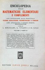 Enciclopedia delle Matematiche elementari e complementi. Volume 1, Parte II