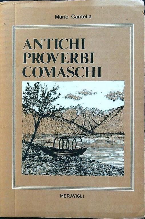 Antichi proverbi comaschi - Mario Cantella - copertina