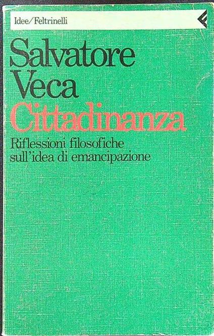 Cittadinanza - Salvatore Veca - copertina