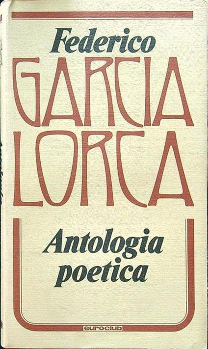 Antologia poetica - Federico García Lorca - copertina